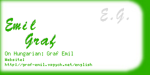 emil graf business card